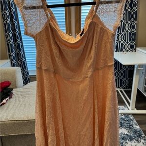 Torrid Peach Lace Knee Length Dress